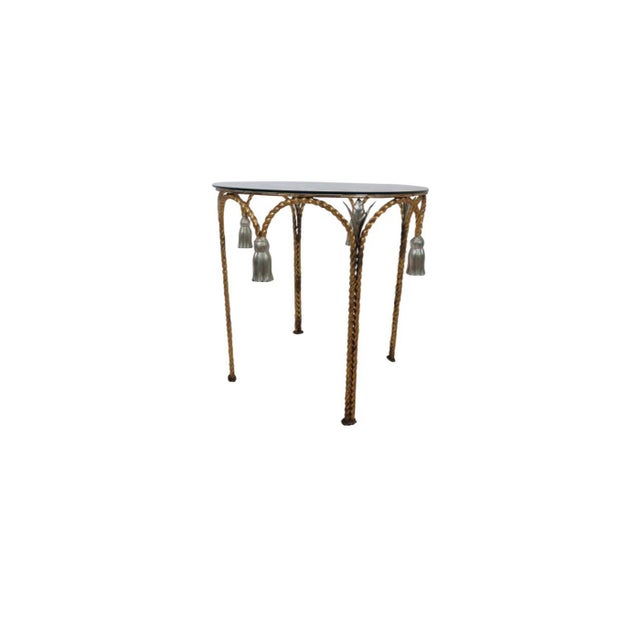 Vintage Italian Hollywood Regency Style Side Table For Sale - Image 4 of 6