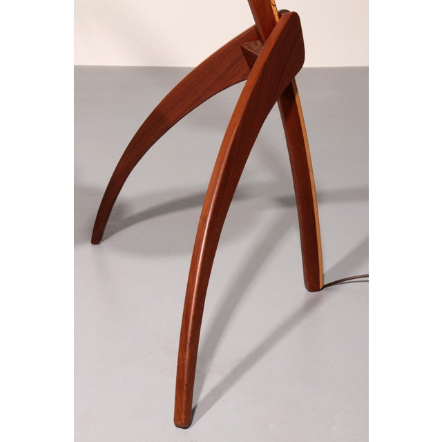 Mid-Century Danish Praying Mantis Floor Lamp in the style of Rispal, 1960 For Sale - Image 12 of 15