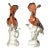 Pair of Mottahedeh Hoopoe Porcelain Birds After Chelsea / Meissen For Sale