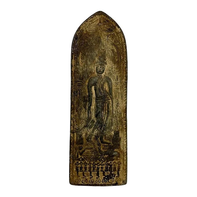 Antique Thai Buddhist Votive Plaque For Sale