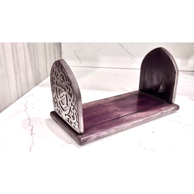 Antique English Handmade Late Victorian–to–early Edwardian Extending Novel Stand With Gothic Revival Details, Circa 1890 - 1915 For Sale - Image 4 of 8