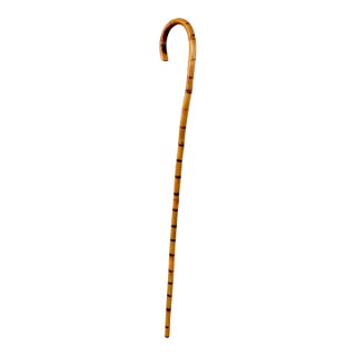Circa 1920 English Bamboo Walking Stick For Sale