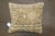 English Mini Antique Border Rug Pillow For Sale - Image 3 of 4