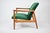Vintage Green Fabric Armchair by E. Homma, 1960s For Sale - Image 13 of 14