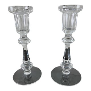 Waterford Crystal Curraghmore Candle Holders 8.25" For Sale