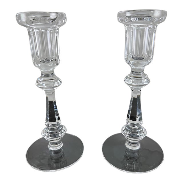Waterford Crystal Curraghmore Candle Holders 8.25" For Sale