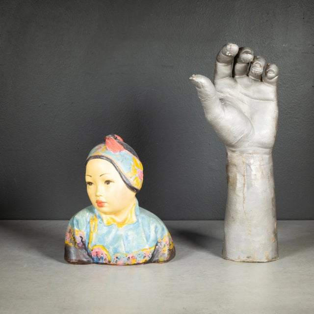 Sculpture Materials Esther Hunt "Jonquil" Chalkware Bust c.1917 For Sale - Image 7 of 7