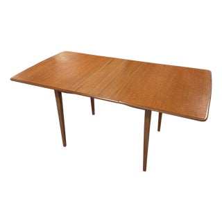 Mid 20th Century Danish Modern Dining Table With Leaf For Sale