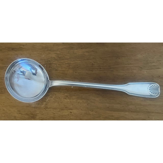 Frionnet Francois Mid Century Shell Pattern Silverware- Set of 37 For Sale - Image 16 of 18