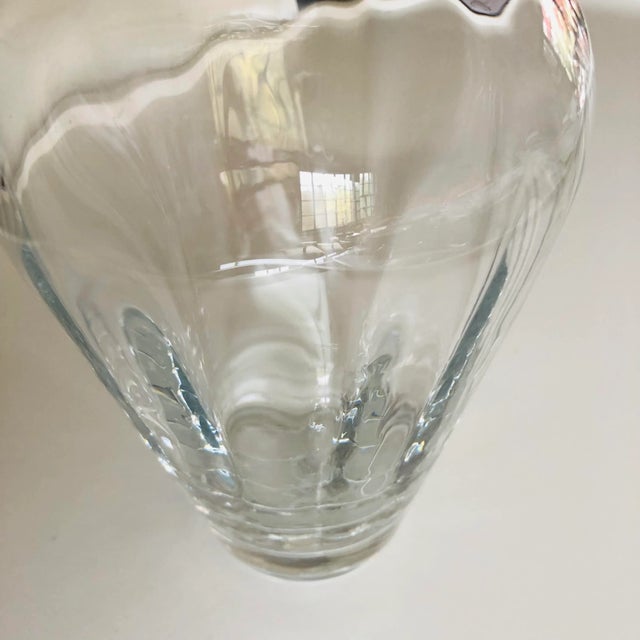 Lenox Vintage Lenox Clear Crystal Flower Vase For Sale - Image 4 of 6