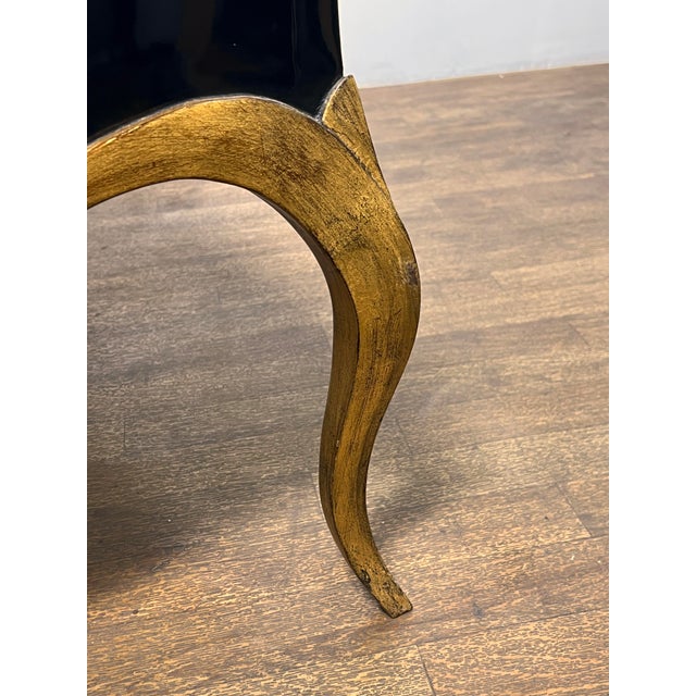1990s Christopher Guy Lacquered and Gilt Coffee "Harper" Table For Sale - Image 5 of 10
