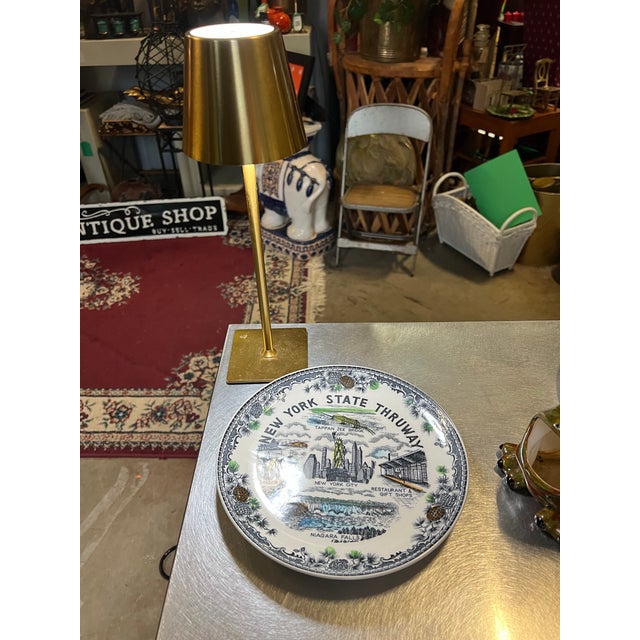 1970s 1970s New York State Thruway Decorative Ceramic Plate For Sale - Image 5 of 7