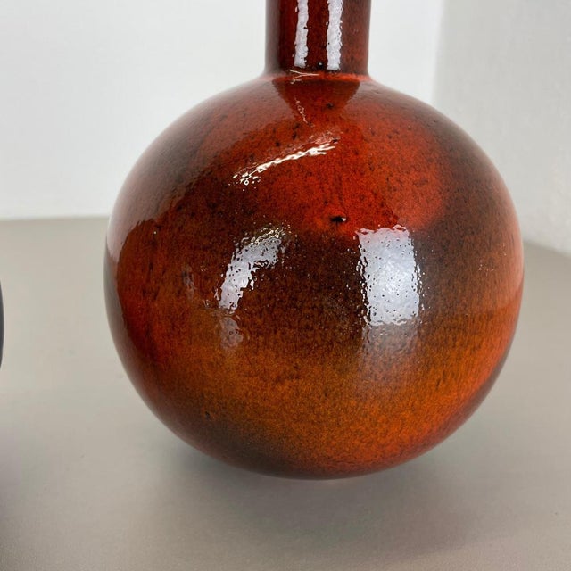 Fat Lava Pottery Vases from Ruscha, Germany, 1960s, Set of 2 For Sale - Image 17 of 18