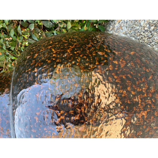 Chinese Glazed Terracotta Urn For Sale - Image 10 of 11