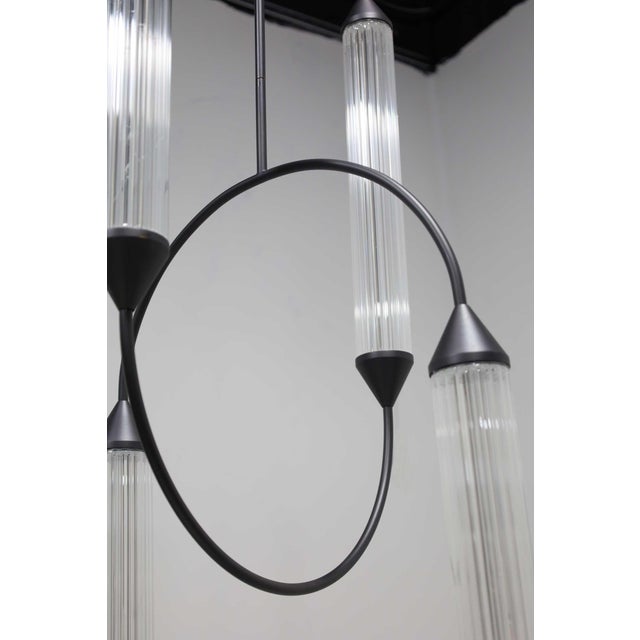 2020s Giopato & Coombs Cirque Chandelier in Brushed Bronze For Sale - Image 5 of 8