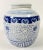 Blue Vintage Chinoiserie Lidded Lotus Root Ginger Jar For Sale - Image 8 of 8