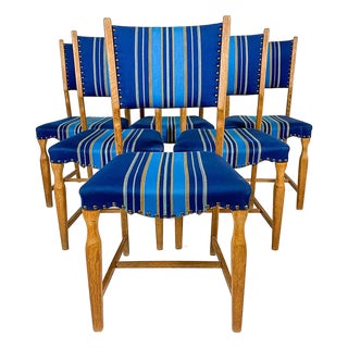 Mid 20th Century Set 6 Danish Modern Dining Chairs For Sale