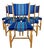 Mid 20th Century Set 6 Danish Modern Dining Chairs For Sale