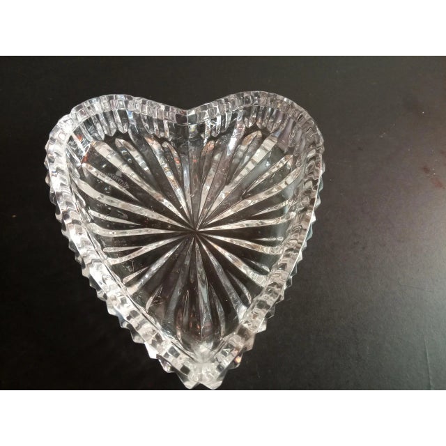 1980s 1980s Waterford Crystal Heart Shaped Trinket Holder For Sale - Image 5 of 5
