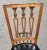 Set of Four j.l. Metz Furniture French Walnut, Brass and Top Grain Cow Hide Leather Seat Dining Chairs For Sale - Image 4 of 9