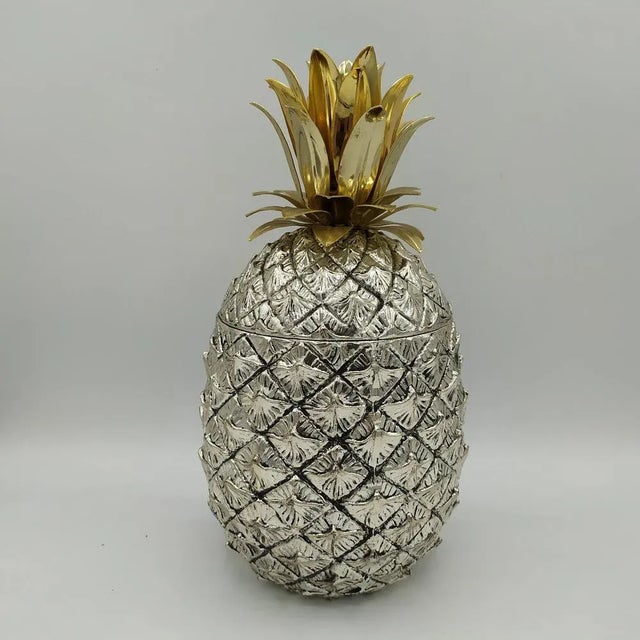 Pineapple Ice Bucket by Mauro Manetti, 1970s, in Very Good conditions. Designed 1970 to 1979 This piece has an attribution...