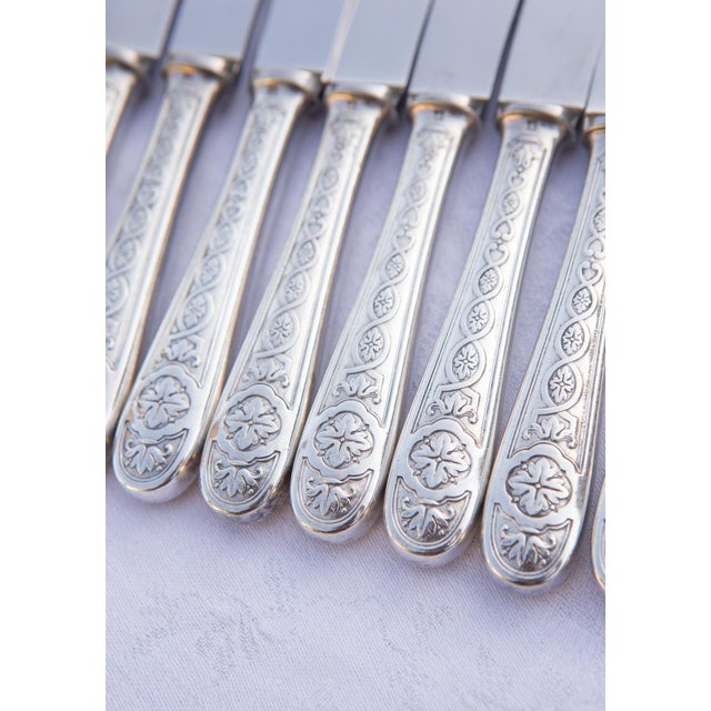 Starter or Dessert Knives for by Villeroy for Christofle, 1960s, Set of 11 For Sale - Image 4 of 6