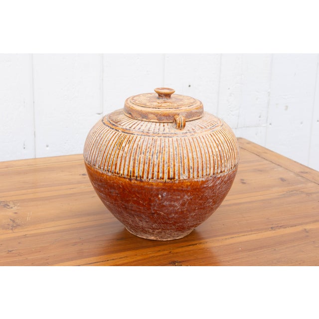 Early Style Chinese Earthenware Vase For Sale In Los Angeles - Image 6 of 8