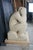 Late 20th Century Late 20th Century Monumental Limestone Nude Fertility Thinking Man 1000lb Garden Sculpture Statue For Sale - Image 5 of 14