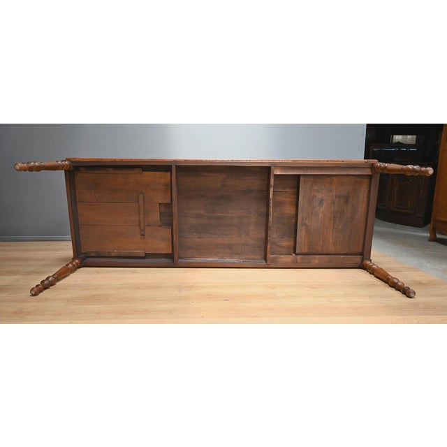 Mid-19th Century Louis Philippe Cherrywood Farmhouse Table For Sale - Image 14 of 16