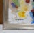 Square Multi Colored Blue White Textured Framed Abstract Art on Canvas. For Sale In Atlanta - Image 6 of 6
