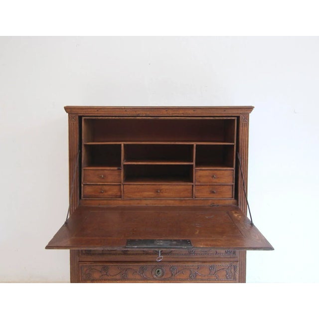 Late 18th Century Louis XVI Oak Secretary For Sale - Image 16 of 18