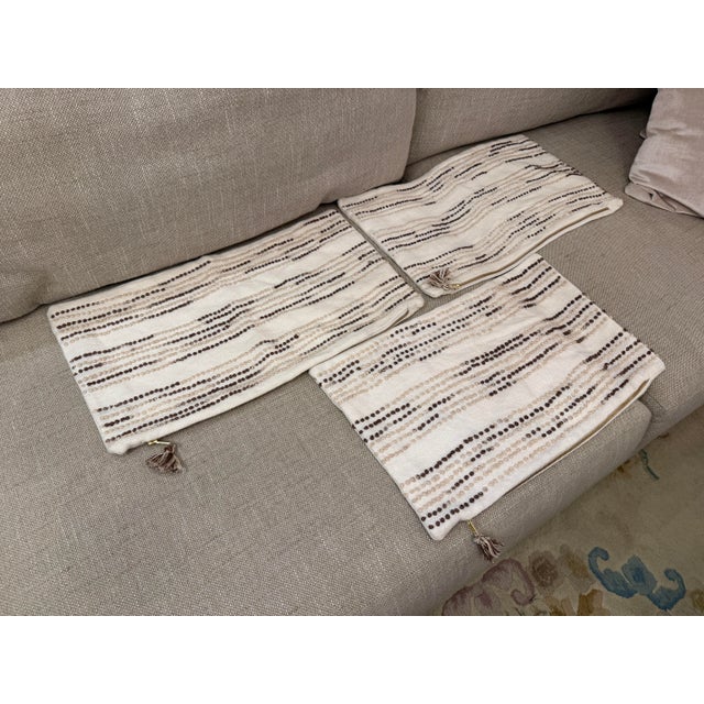 French Serena & Lily Pryce Lumbar Pillow Covers, Set of Three For Sale - Image 3 of 12