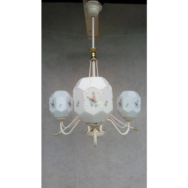 Vintage Metal Chandelier, 1970s For Sale - Image 15 of 17