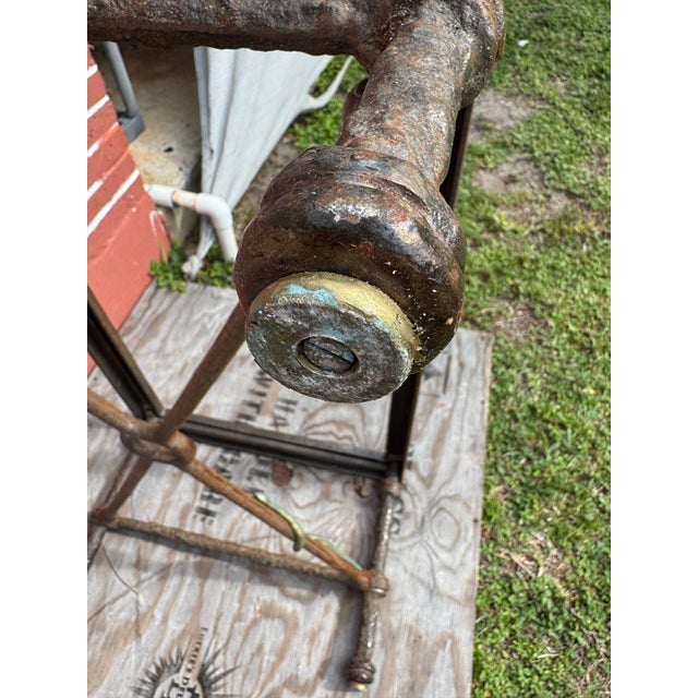 Bronze Vintage Solid Iron Steel With Bronze Snake Giacometti Style Brutalist Sculpture Coffee Table Base For Sale - Image 8 of 10