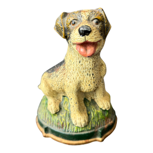 Vintage Cast Iron Terrier Puppy Dog Doorstop