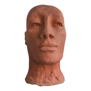 Large Hand-Sculpted Bust 20th Century Sculpture