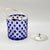 Mid-Century Modern Art Glass Jars with Blue Cut in Clear Crystal Biscuit Barrels with Silver-Plated Mounts, 1950s, Set of 2 For Sale - Image 16 of 18