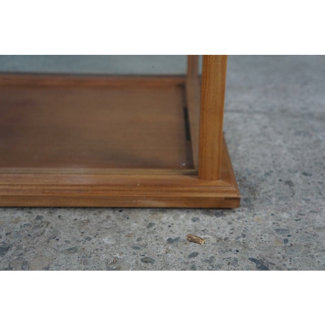 Late 20th Century Model Ship Glass Display Case Art Gallery Shop Showcase Vitrine Cabinet 48" For Sale - Image 4 of 15