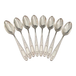Oneida Community Plate Grosvenor 1921 Silverplate Teaspoons - Set of 8 For Sale
