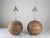 Large Sphere Lamps in Laminated Wood, 1960s, Set of 2 For Sale - Image 4 of 12