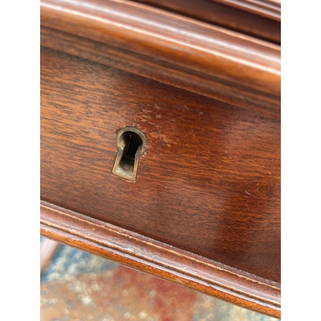 English Writing Desk with Flaps and Leather Top, 1900 For Sale - Image 9 of 18