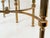 French Nesting Tables of Brass With Smoked Glass For Sale - Image 11 of 18