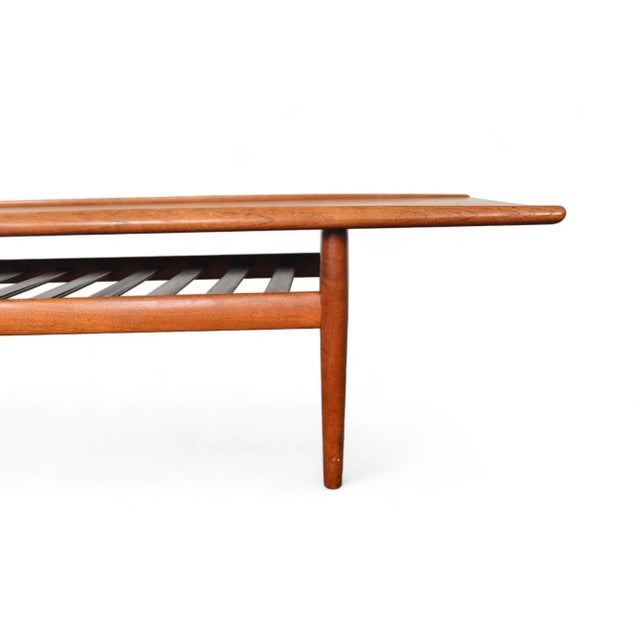 Mid-Century Modern Grete Jalk Teak Surfboard Coffee Table For Sale - Image 3 of 6