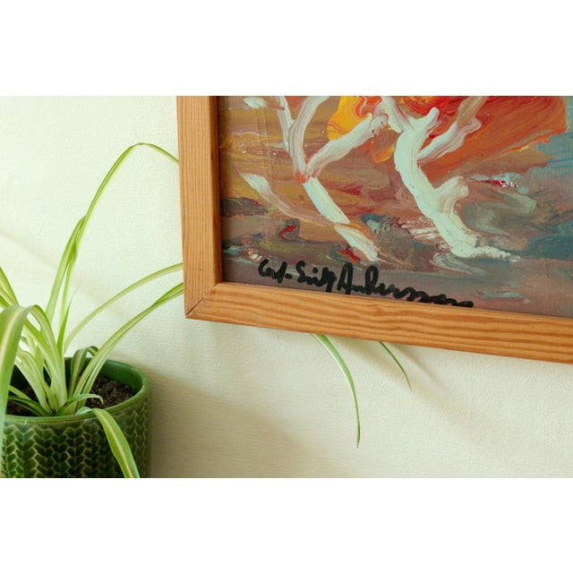 Carl Erik Andersson, Landscape, 1960s, Oil on Canvas, Framed For Sale - Image 6 of 9