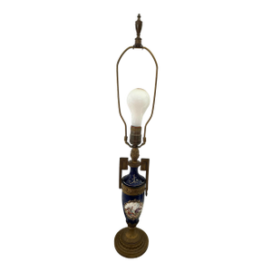 1940’s French Sevres Style Cobalt Blue Table Lamp