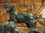 19th Century French Bronze Sculpture, a Pointer and Spaniel Hunting a Pheasant For Sale - Image 15 of 18