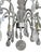 Italian Italian 20th Century Silver Leaf Wrought Iron Chandelier With Rock Crystal For Sale - Image 3 of 9