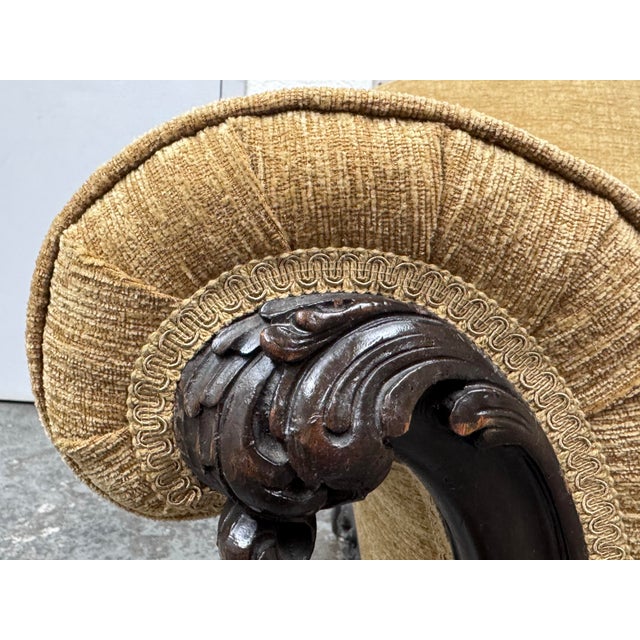 Circa 1920's Victorian Wheat Lounge Arm Chair For Sale - Image 9 of 12