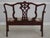 Vintage Dolphin Carved Back Clawfoot Mahogany Settee For Sale - Image 17 of 18