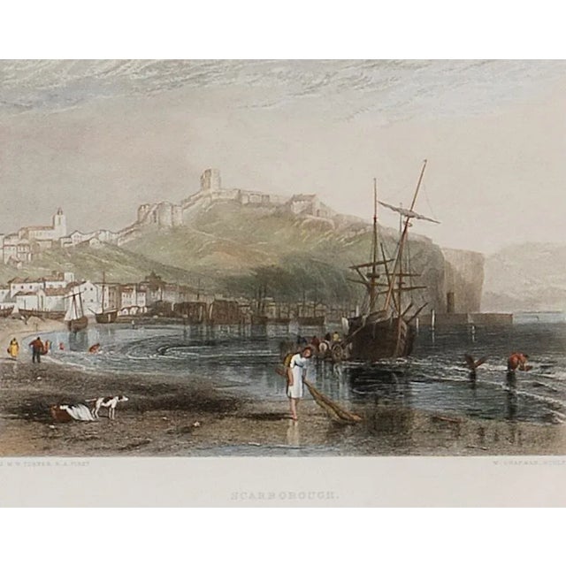 This beautiful 19th century framed engraving "Scarborough" by W. Chapman is based on an original painting by the renowned...